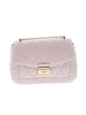 kate spade Quilted Cream Shoulder Bag with Gold Chain